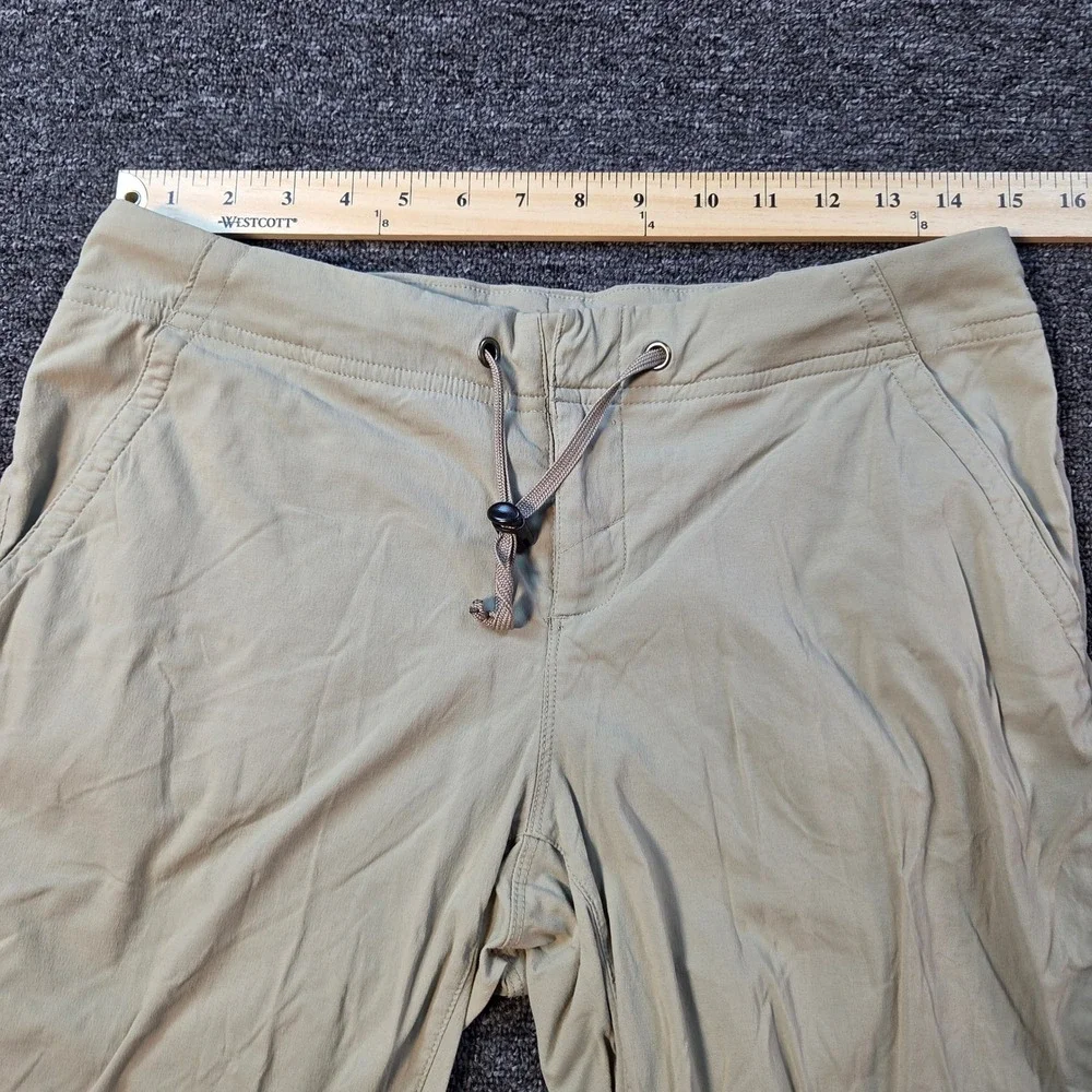 Columbia Hiking Shorts Women 31 Tan Drawstring Capri‎ Cargo Gorpcore Outdoor